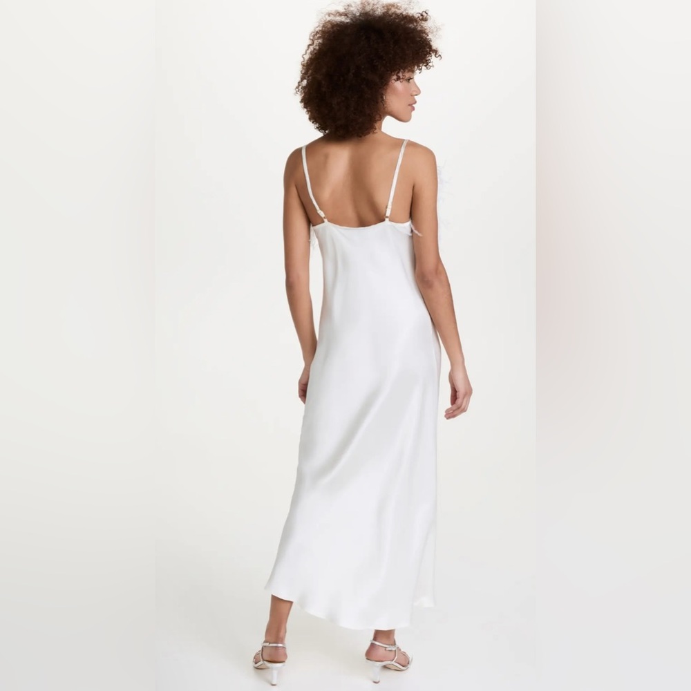 SLEEPER Boheme Slip Dress with Feathers NEW - Picture 6 of 16